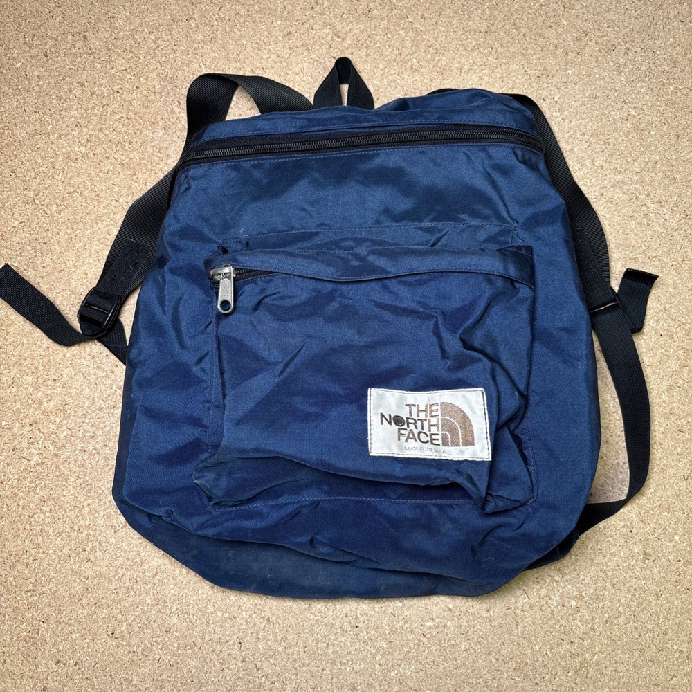 Vintage 1970s The North Face Blue Backpack Made in USA