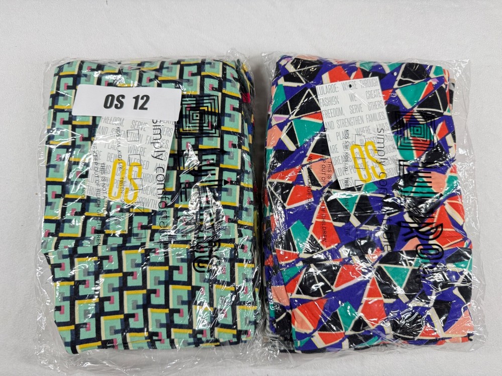 4 Pair of New One Size LuLaRoe Buttery Soft Workout Yoga Leggings OS 12