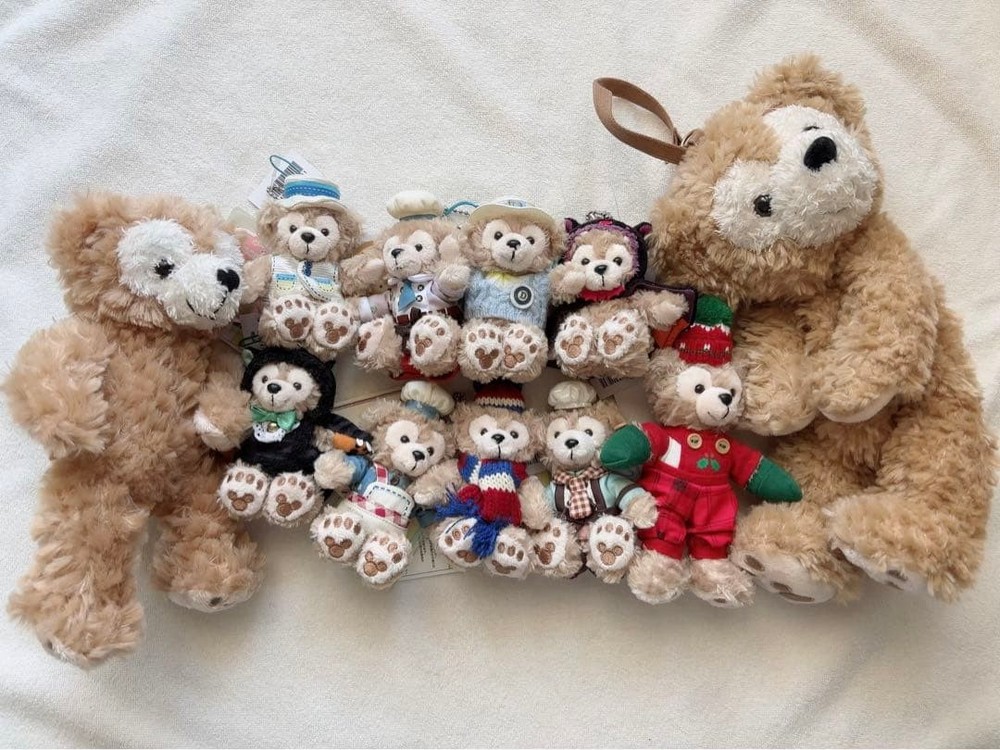 Duffy Mascot Set of Multiple Plush Toys Collectible Used