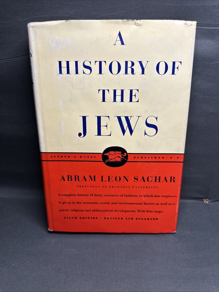 A History of the Jews - By Abram Leon Sachar, Fifth Edition 1974 !Paperback!