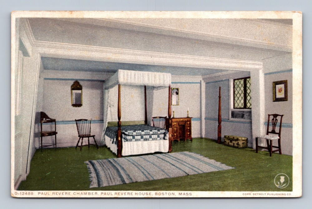 Paul Revere Chamber House Boston Massachusetts Postcard