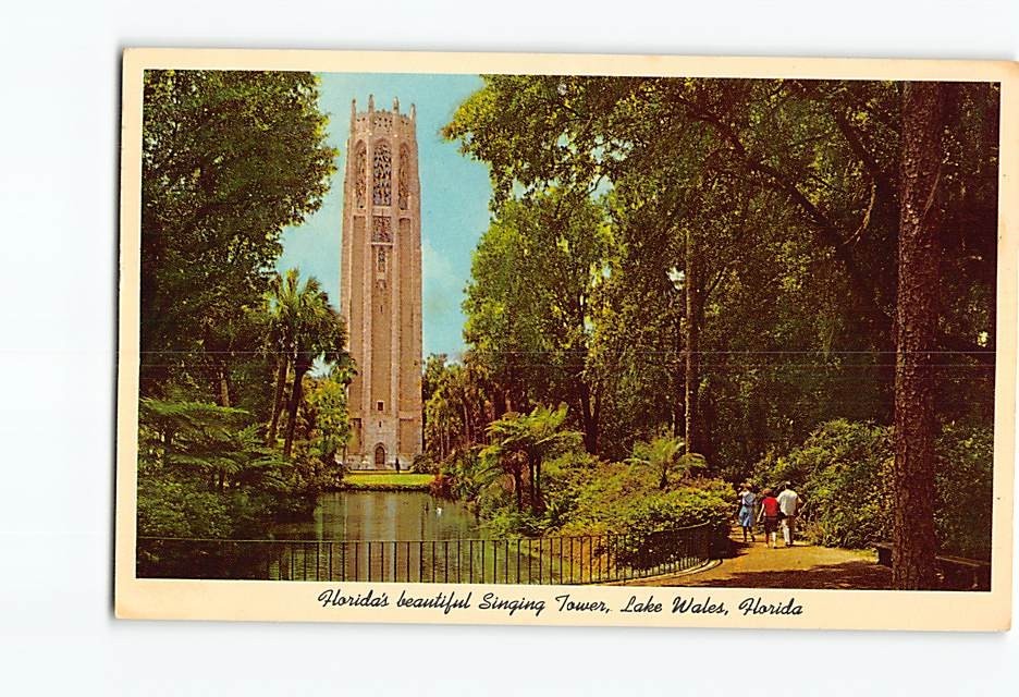 Postcard Floridas beautiful Singing Tower Lake Wales Florida USA