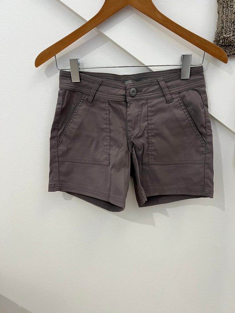 prAna Zion Stretch Shorts Hiking Brown ~~ Women's Size 0