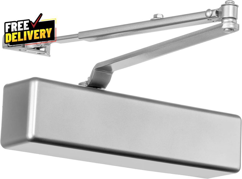 Door Closer Grade 1 Heavy Duty Commercial Hydraulic Closer Self-Closing Adj....
