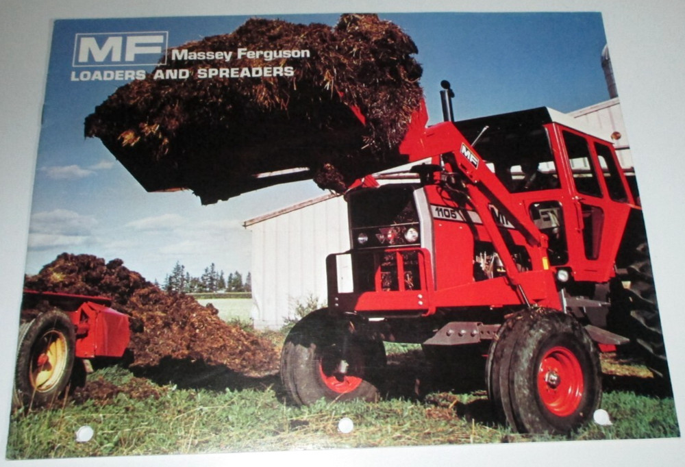 Massey Ferguson MF 235 245 225 Loader 110 130 160 205 Spreader Brochure 1973