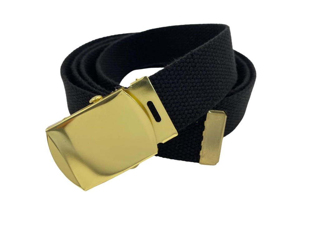 Canvas Belt Web Belt Military Belt Golf Belt Uniform Belt with Brass Buckle a...