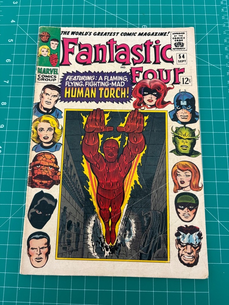 Fantastic Four #54 (1966) KEY ISSUE - 1st Wyatt Wingfoot; Wanderer, 3rd T'Challa