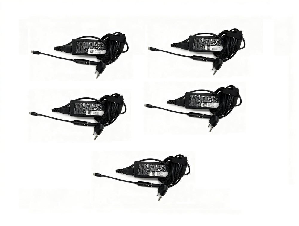 5pcs Dell 65W Type C AC Adapter For Latitude 5400 5410 5420 5430 5440 5450 5540