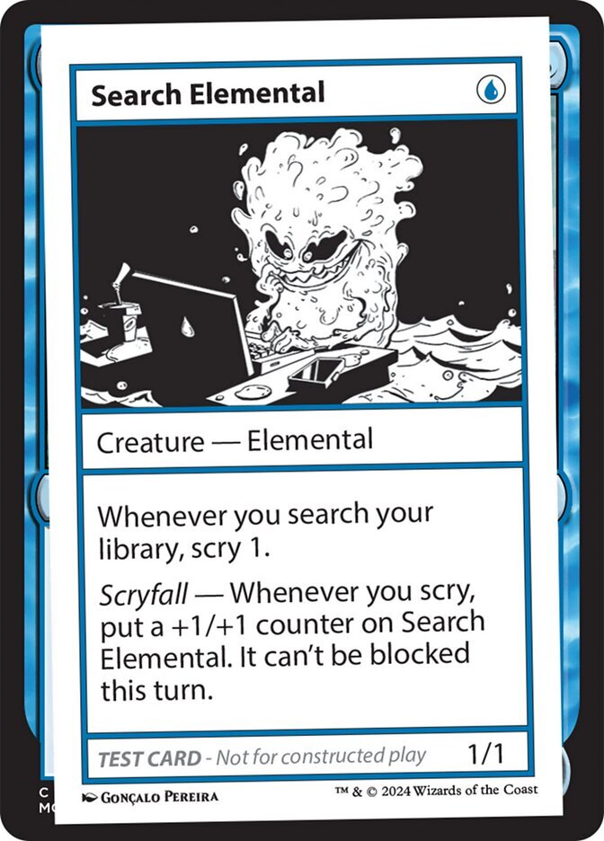 MTG Magic the Gathering Search Elemental (299/390) Mystery Booster 2 LP