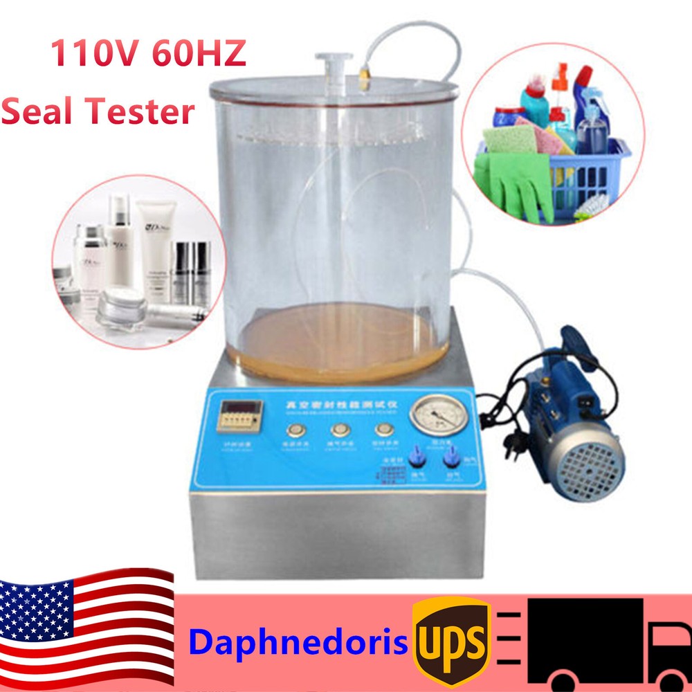 110v Vacuum Sealing Performance Tester Leak Testing Seal Tester  + Pump