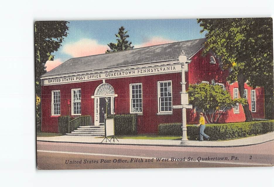 Postcard US Post Office Quakertown Pennsylvania USA