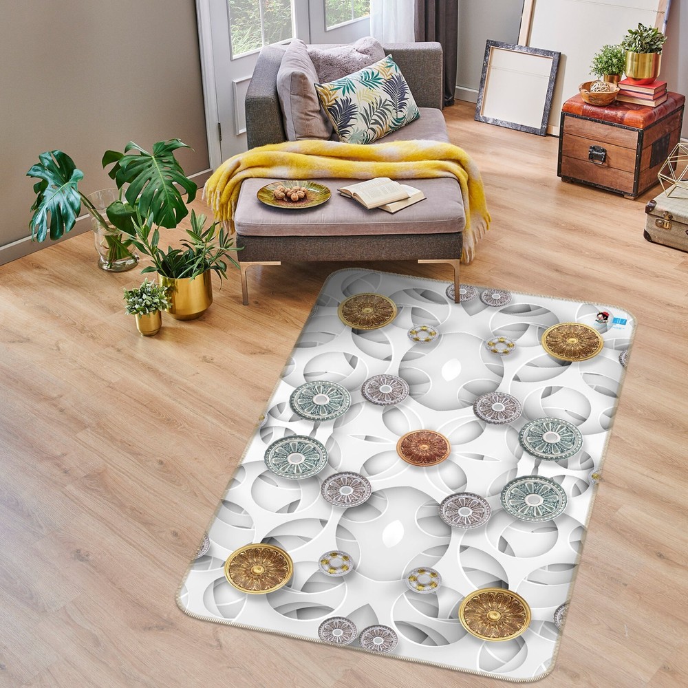 3D Artistic Circular Petals O701 Gaming Rug Mat Elegant Photo Carpet 2023
