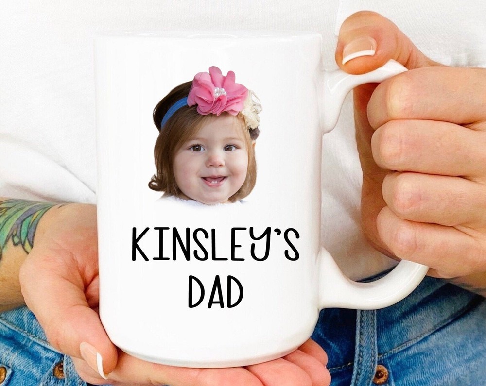 Baby Face Gift Mug Personalized Photo Gift For Dad Baby Photo Gift Baby Photo