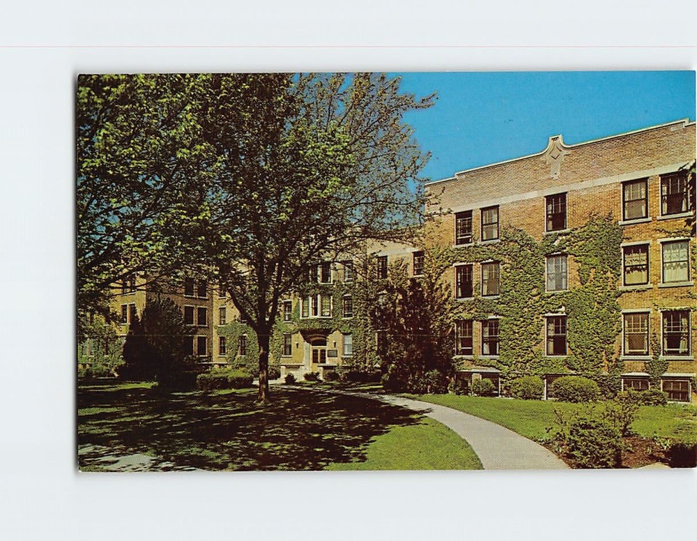 Postcard Bertha M. Ronan Hall Central Michigan University Mt. Pleasant Michigan