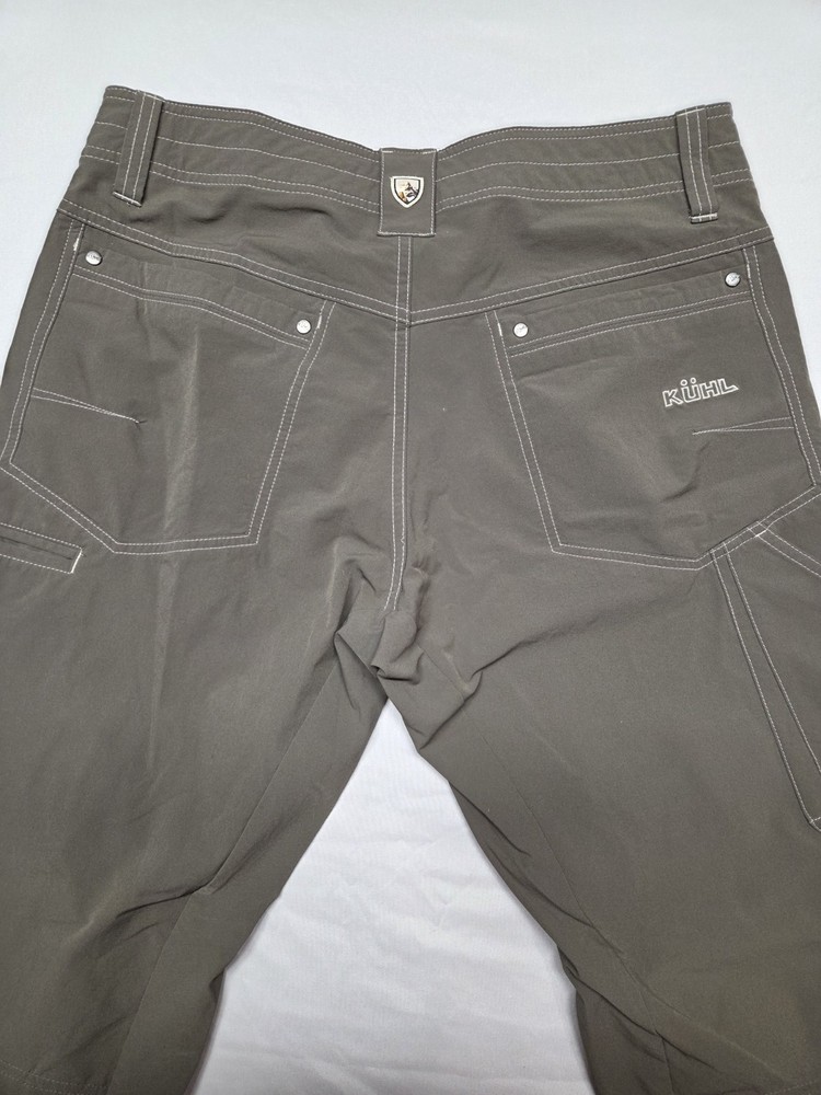 Kuhl Pants Mens 32x32 Recon Gray Olive Hiking Outdoor Stretch Zip Pocket