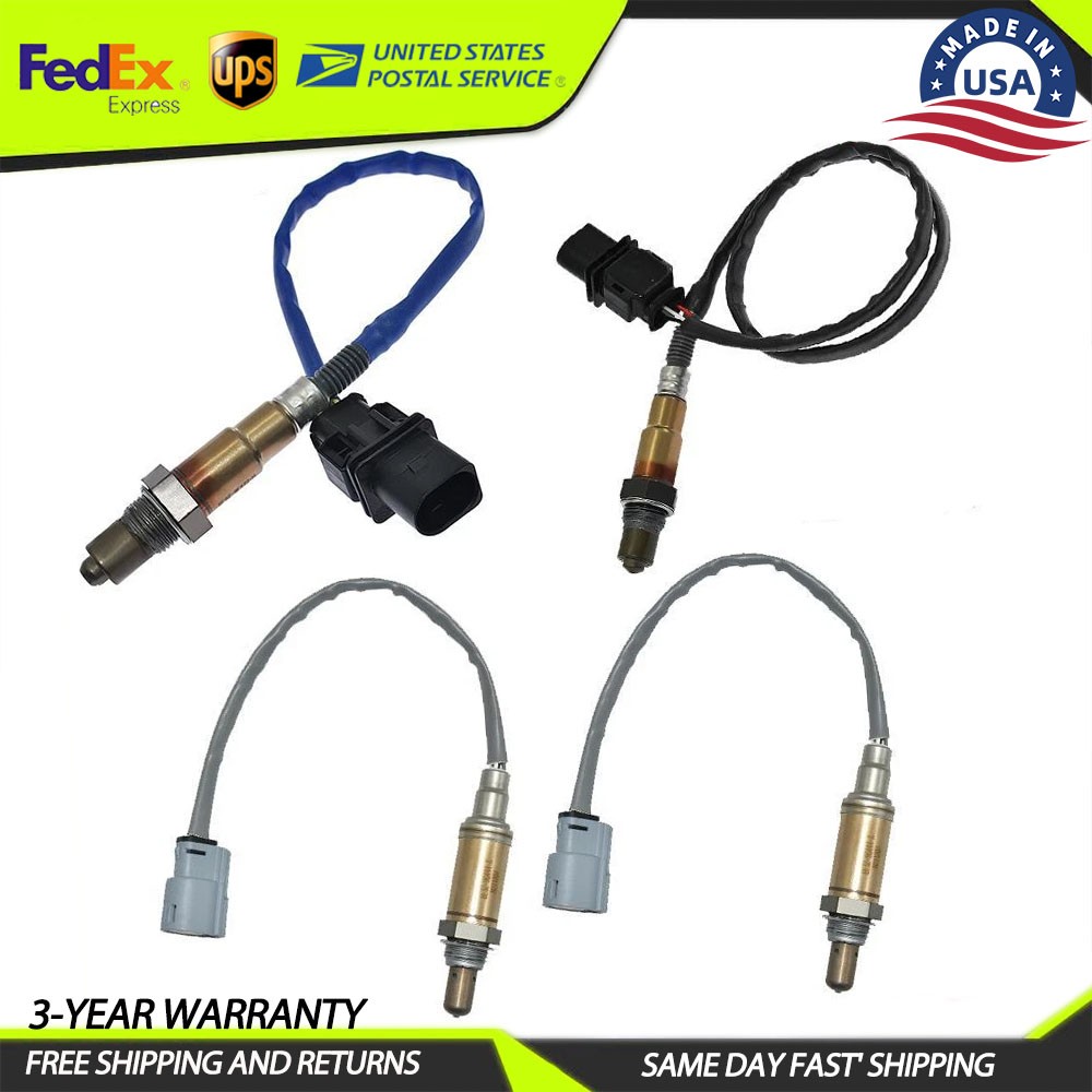 4PCS Oxygen O2 Sensor Upstream Downstream for 2011-2014 Ford F-150 5.0L 6.2L
