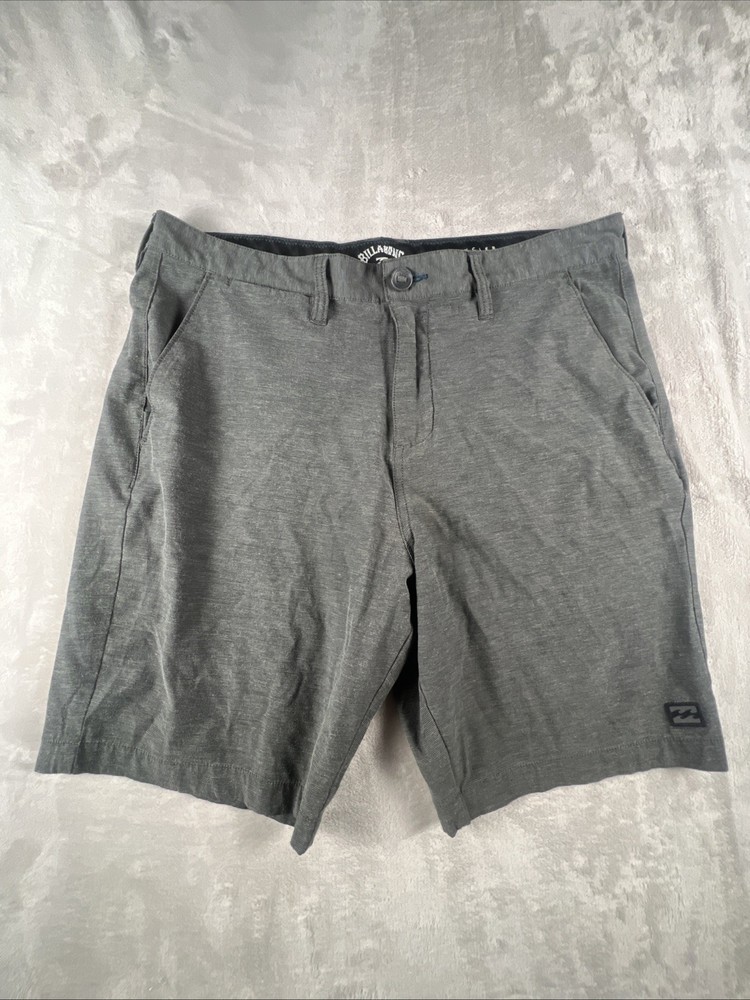 Billabong Crossfire Submersibles Mens Hybrid board Shorts Grey Stripe  Size 34