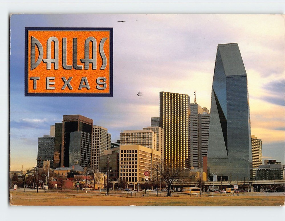 Postcard City Skyline Dallas Texas USA