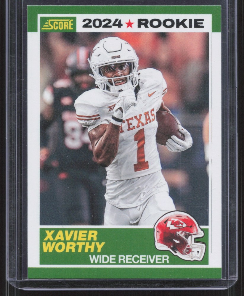 2024 Score #1 Xavier Worthy 35th Anniversary Rookies RC Chiefs