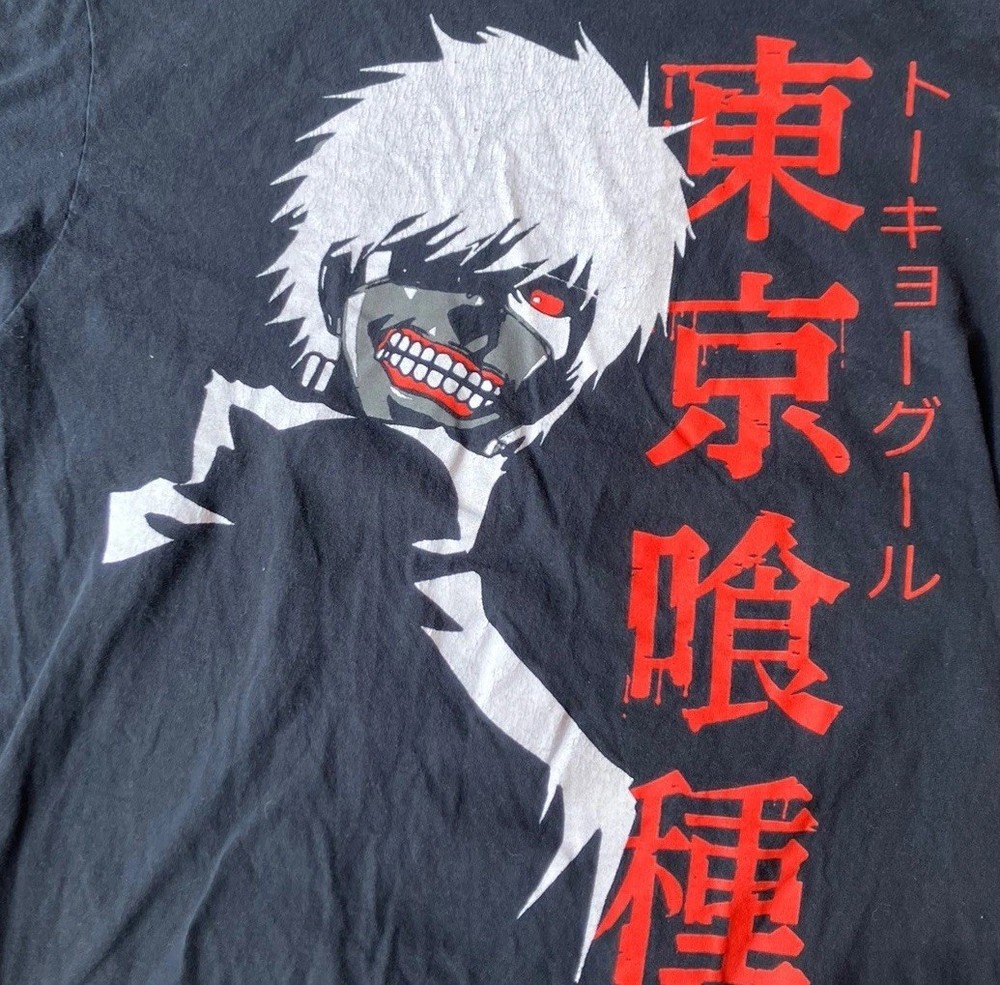 Tokyo Ghoul Anime T‑Shirt Medium Kaneki Ken Graphic Tee Black Funimation
