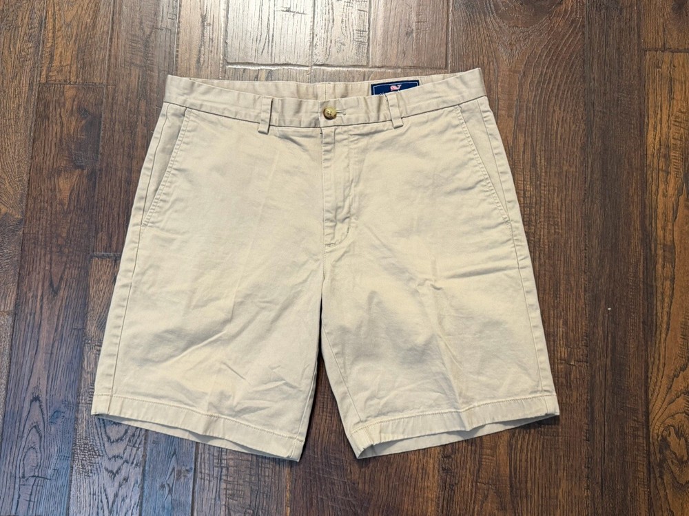 Vineyard Vines 9” Chino Breaker Shorts Mens 34 Preppy Casual Beach Workwear