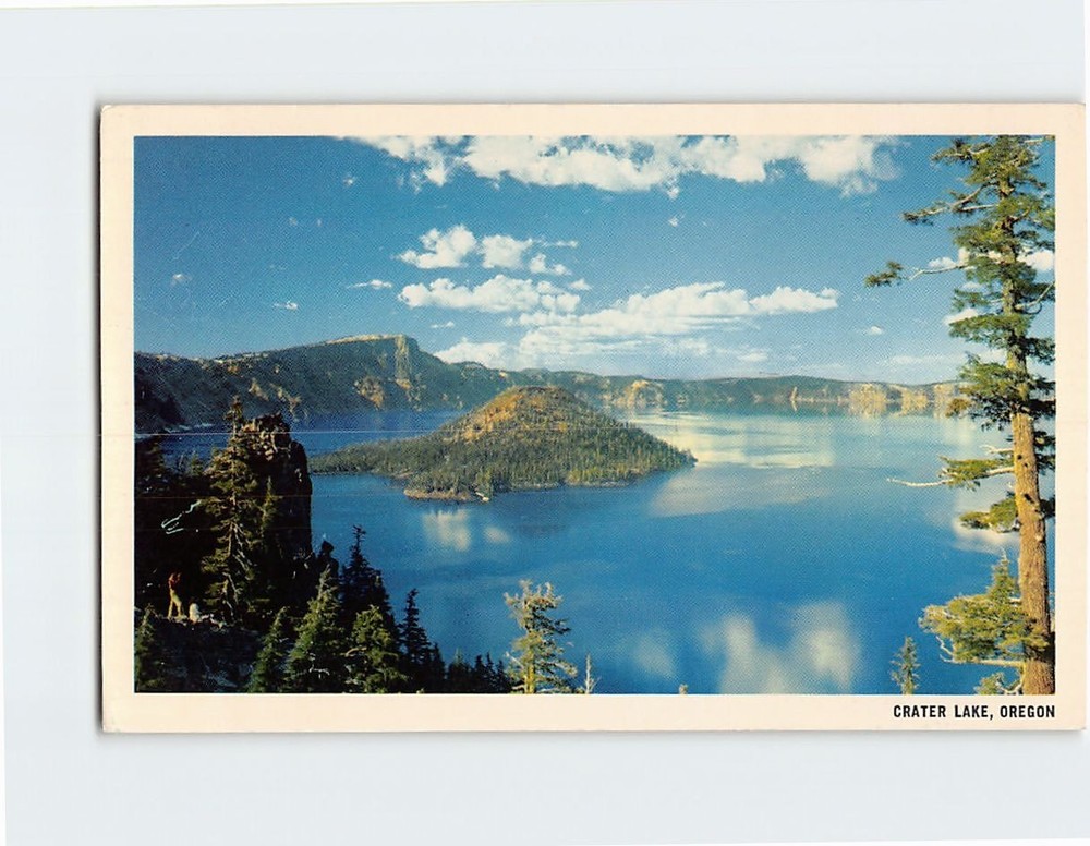 Postcard Crater Lake Oregon USA