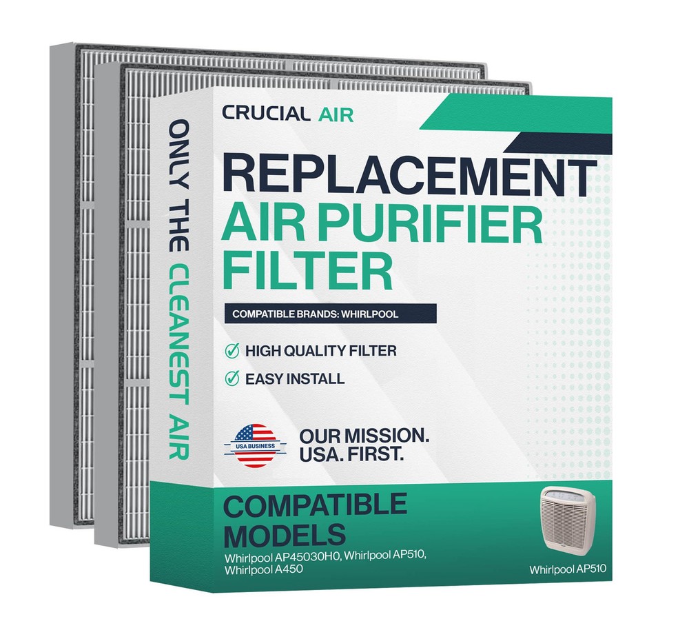 Crucial Air Replacement Air Purifier Filter - Compatible with Whirlpool Part ...