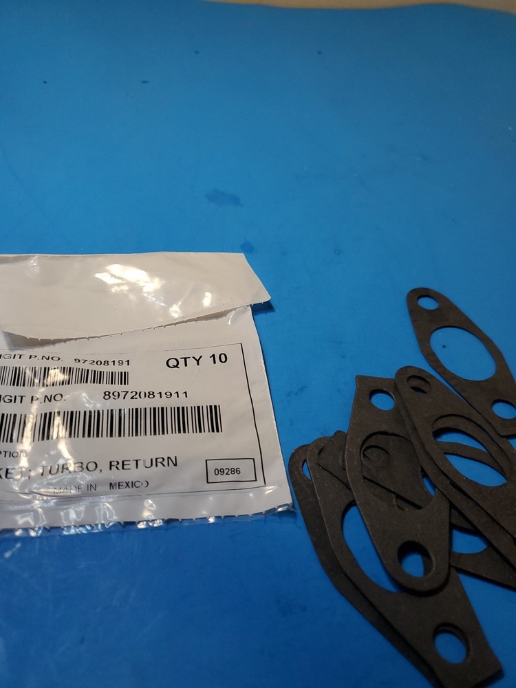 Lot Of 8 Turbocharger Oil Line Gaskets VIN: 6, Eng Code: LMM GM Parts 97208191