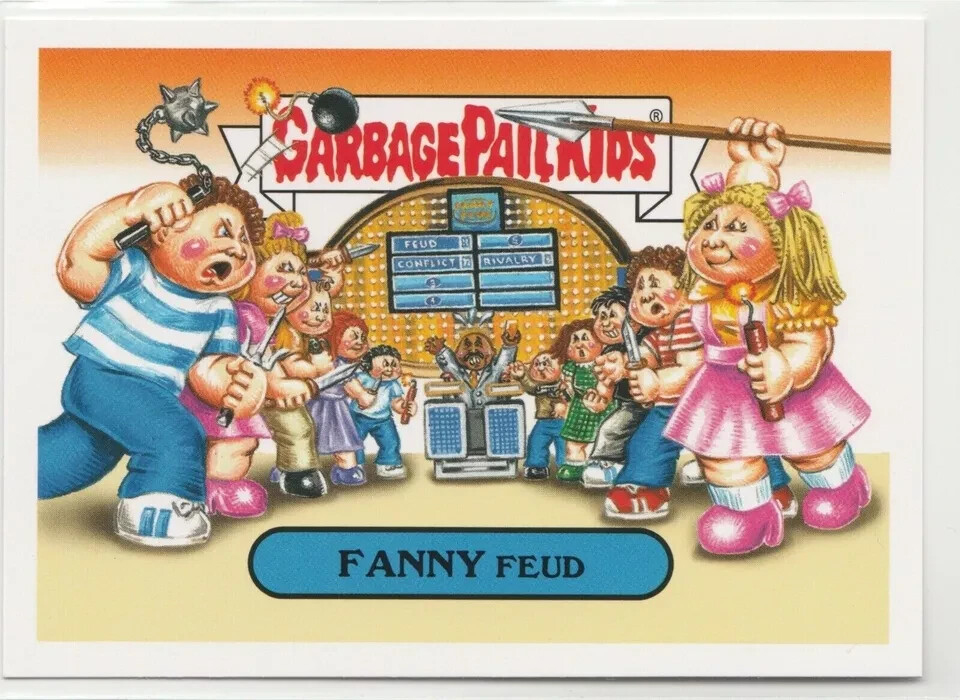 Garbage Pail Kids GPK 2016 Prime Slime Trashy TV Fanny Feud #4a