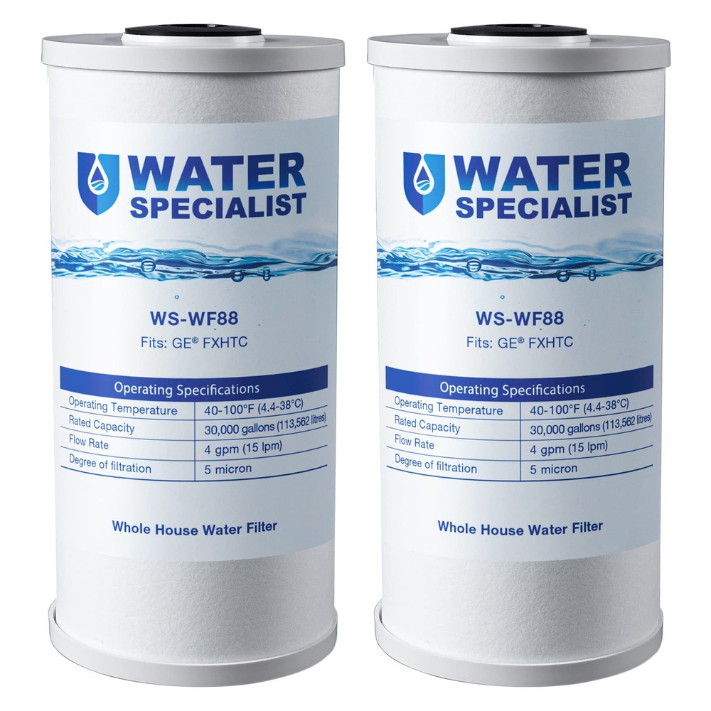 FXHTC Whole House Carbon Water Filter, Replacement for GE FXHTC, GXWH40L, GXW...
