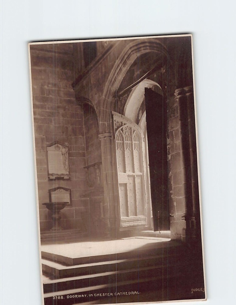 Postcard Doorway In Chester Cathedral Chester England