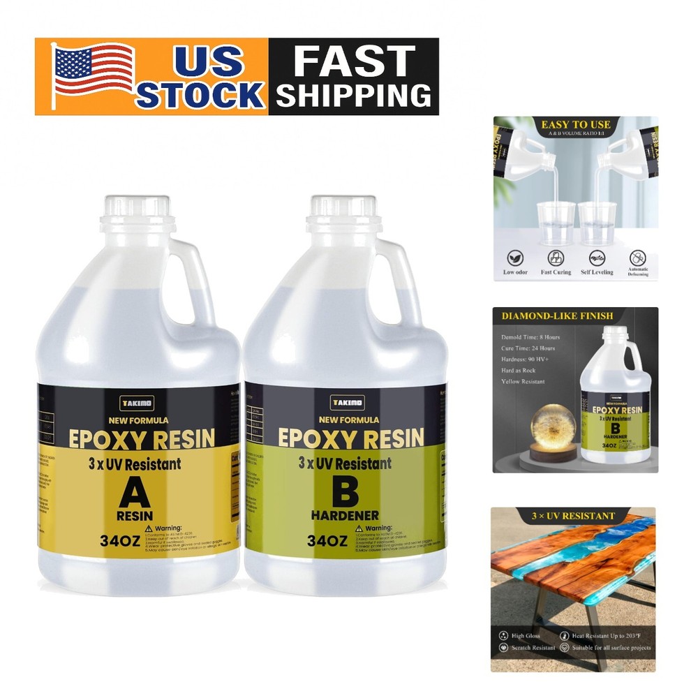 Thick High-Quality Epoxy Resin Kit for Safe Crafting Projects