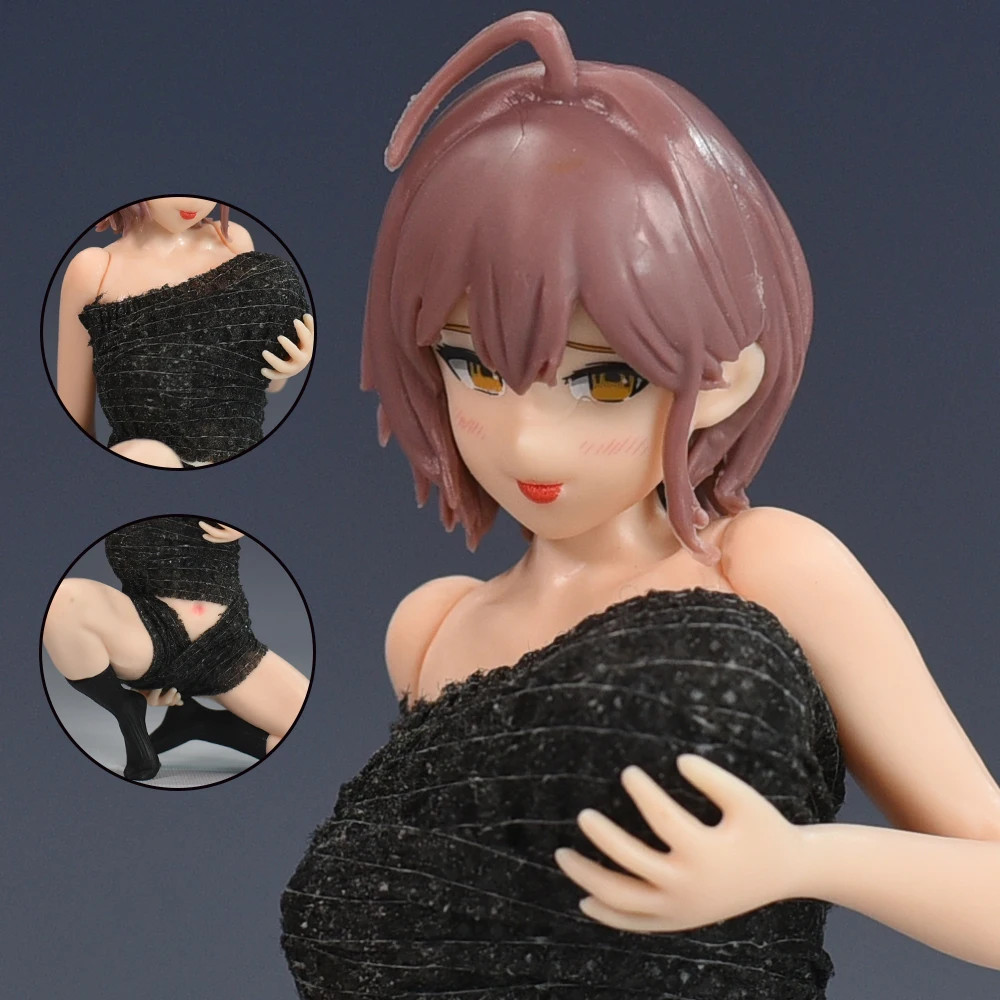 Anime Girl Action Figure Kneeling Position PVC Model Statue Collection 11cm