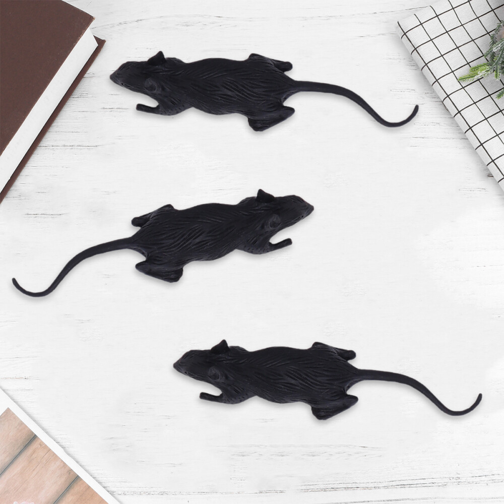 24 Pcs Figurines Crow Decor Halloween Prank Toys Realistic Animal Props