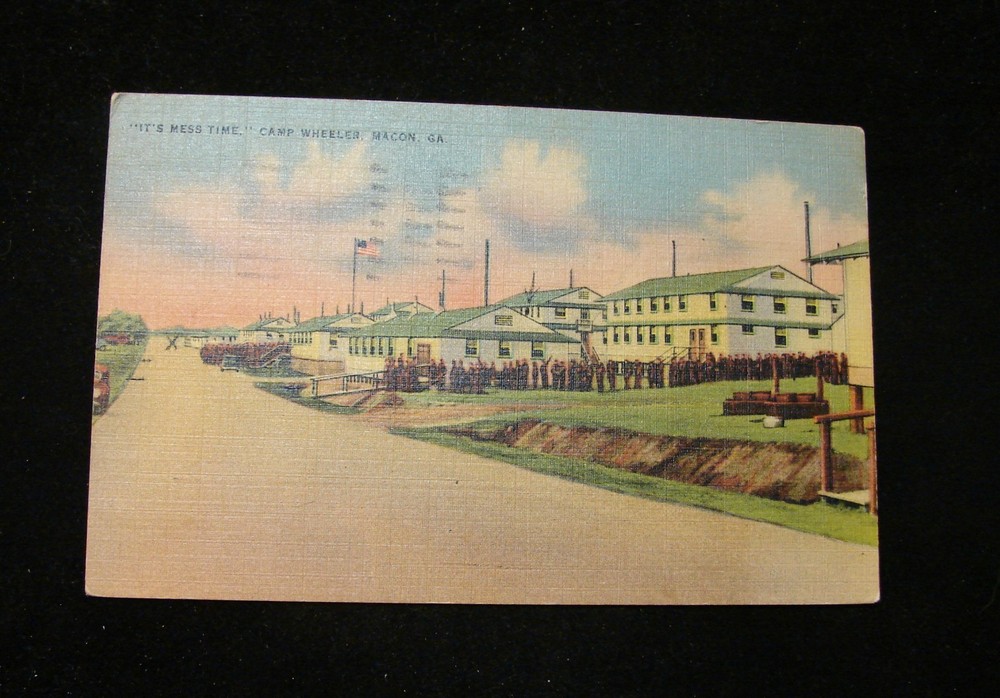 1943 Wwii Postcard Linen 