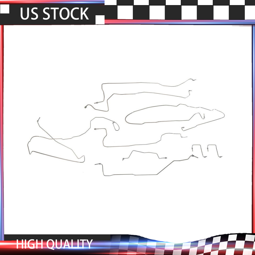 For 03-07 Chevy Silverado GMC Sierra Ext Cab 4WD Dorman Stainless Brake Line Kit