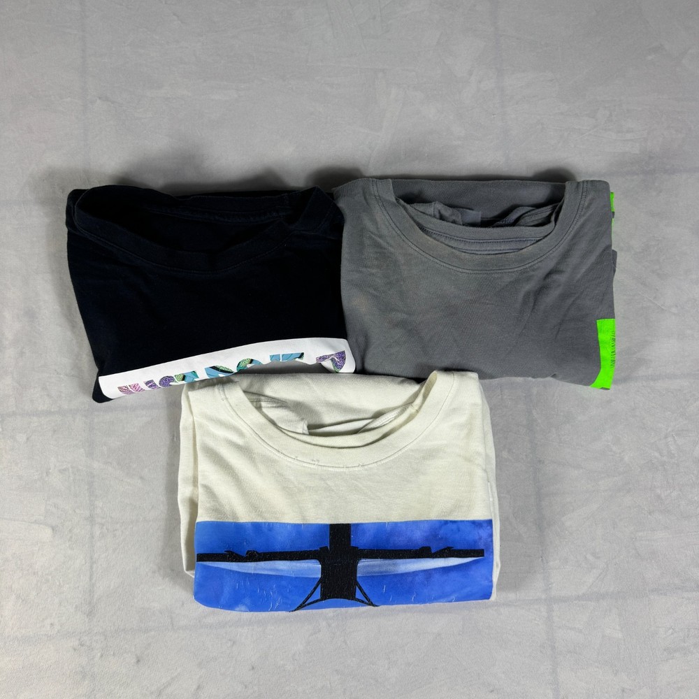 Nike Dri-Fit Mens T-Shirts Multicolor Graphic Print Short Sleeve 2XL Lot of 3