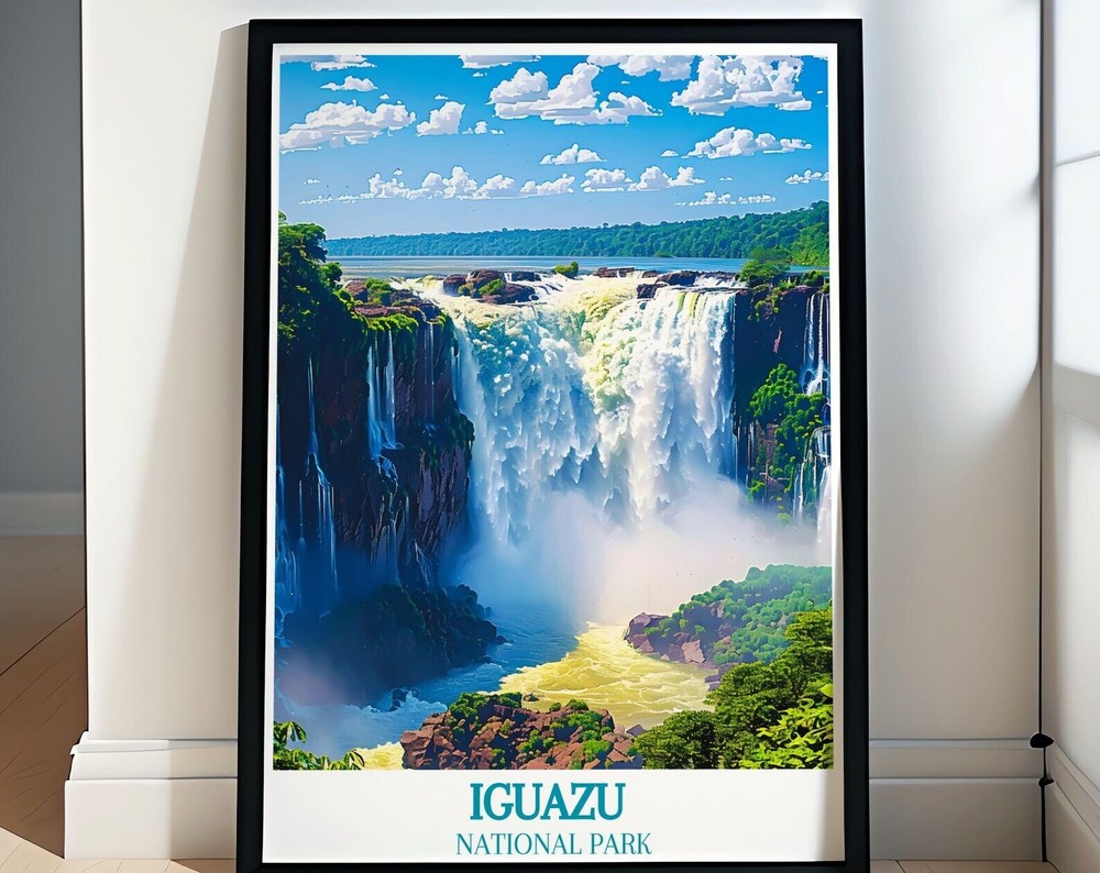 Iguazu Falls Brazil Travel Wall Art Iguazu National Park Travel Prints Iguazu