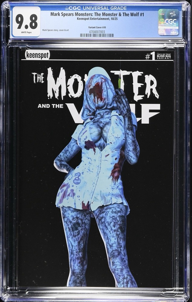 Mark Spears Monsters: The Monster & The Wolf #1 - CGC 9.8 - Variant Cover A10
