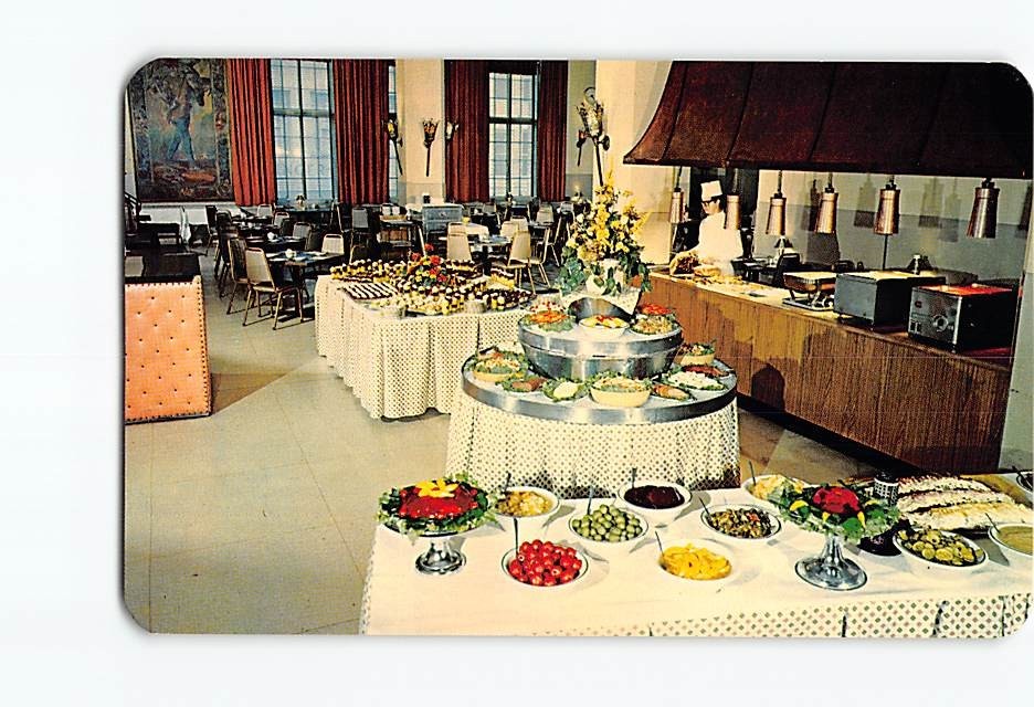 Postcard Americus Hotel Smorgasbord Allentown Pennsylvania USA
