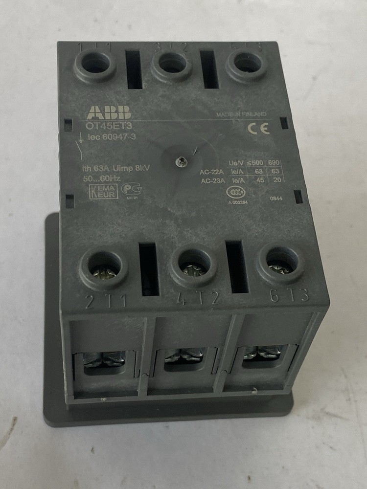 ABB, 1SCA022353R7050, OT45ET3, Disconnect Switch Electric