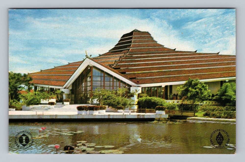 Thailand- Bangkok Hotel Siam Inter Continental Standard Postal Vintage Postcard