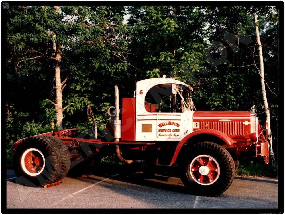 Mack Trucks AC New Metal Sign: 1942 Model FJ8 Wellington Service - at Truck Show