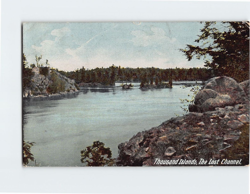 Postcard Thousand Islands The Lost Channel New York USA