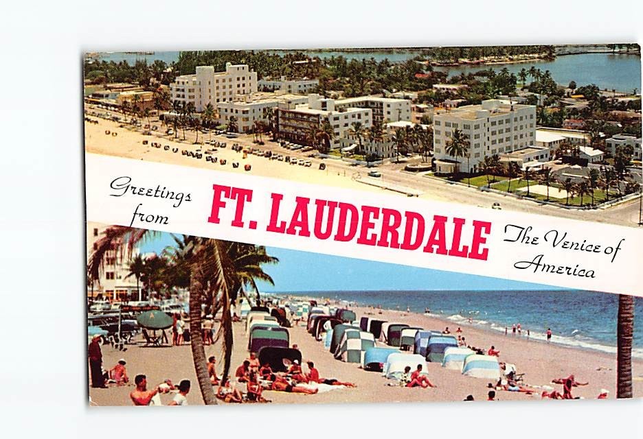 Postcard Views and Scenes in Fort Lauderdale Florida USA