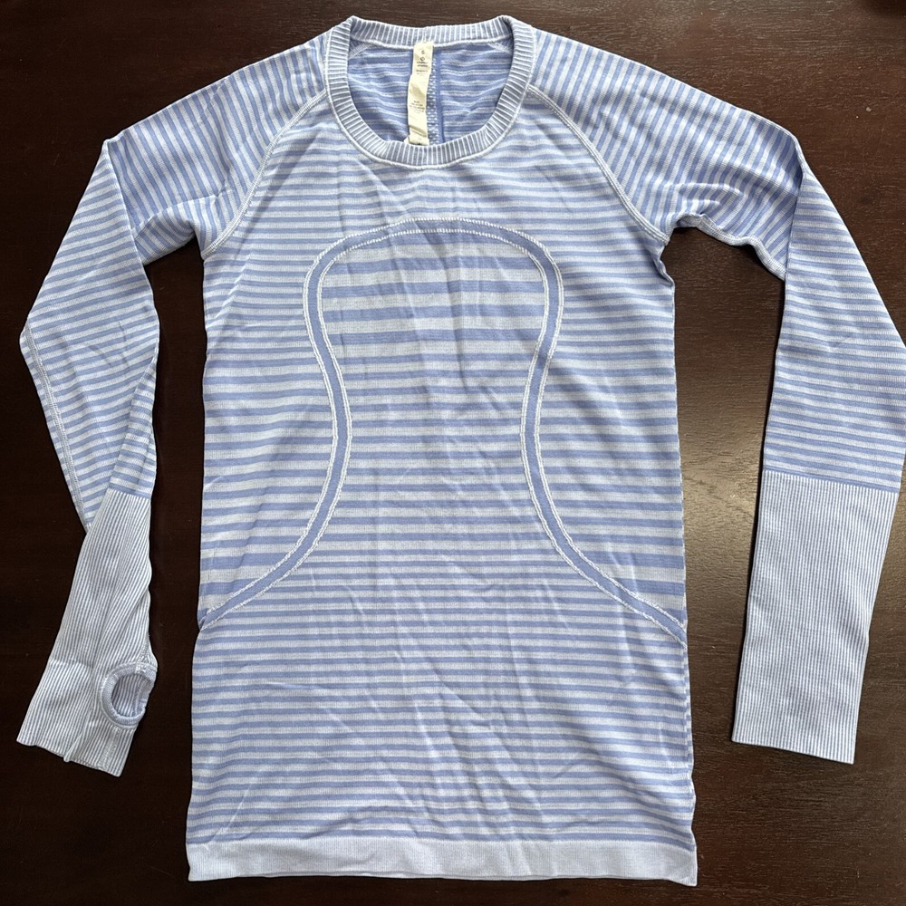 Lululemon Top Women's Swiftly Tech Long Sleeve Shirt Fitness Run Gym Yoga Size 6