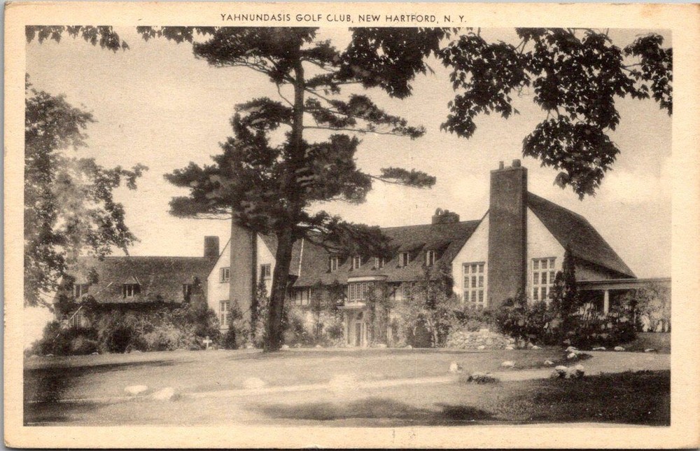 Yahnundasis Golf Club New Hartford NY Vintage Postcard Wm. Jubb Co.