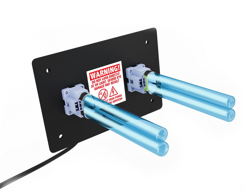 R2000 Whole House UV Light DUAL Lamp for HVAC AC Duct coil cleaner-image