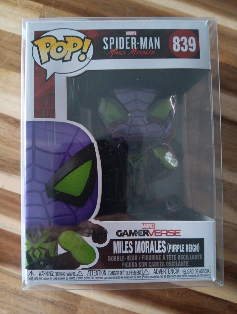 Funko Pop! Vinyl: Marvel - Miles Morales (Purple Reign Suit) (Metallic) #839