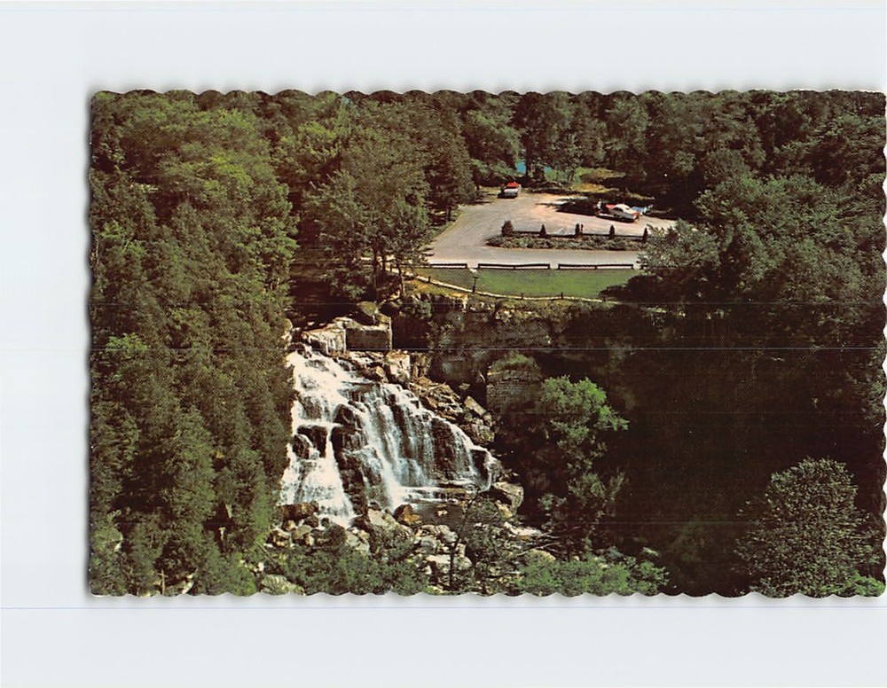 Postcard Aerial View Inglis Falls Sydenham River Owen Sound Ontario Canada